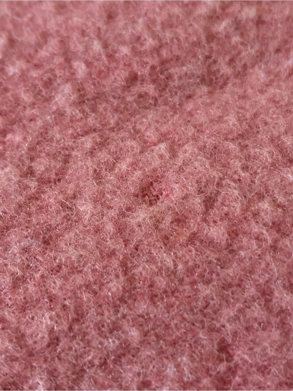 Vintage Pendleton Wool Blanket with Satin Trim 80x62 Pink Rose Mauve Large Throw